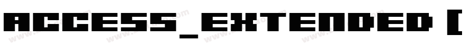 Access_Extended [FFF]字体转换